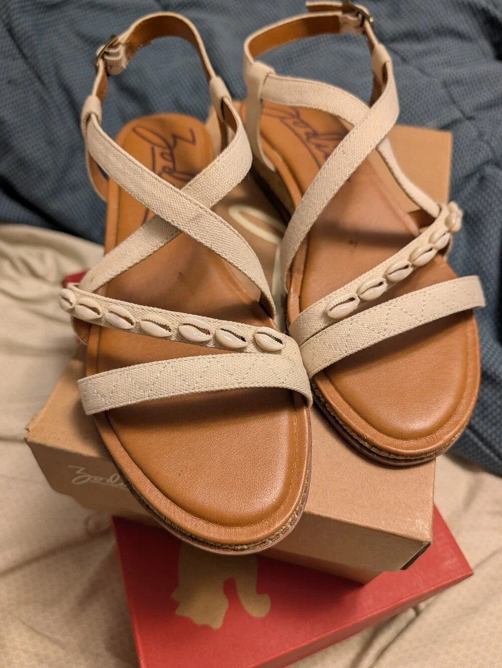 Cowry Shell Sandals - Picture 2 of 5